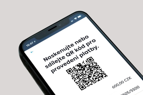 Platba QR kodem...